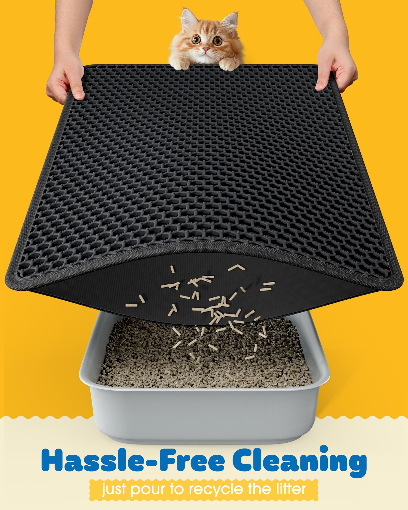Powools non-slip backing keeps mat in place during use.