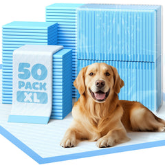 Powools pee pad top view shows 6-layer absorbency for quick training sessions