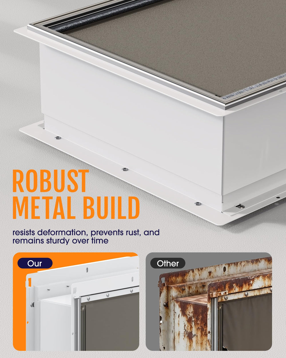 Powools Pet Door for Wall triple-flap design reduces drafts and debris.