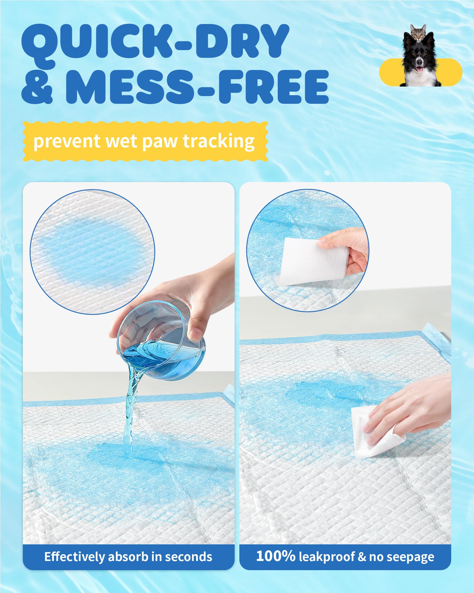 Powools pheromone-infused pads guide puppies to the potty spot.