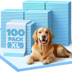 Powools Puppy Pads 34x28 inch overview for large dogs, ideal for training.