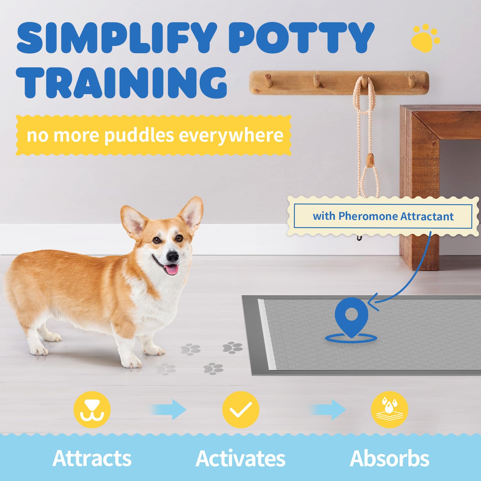 Powools XL puppy pad 6-layer closeup reveals absorbent core and gel formation