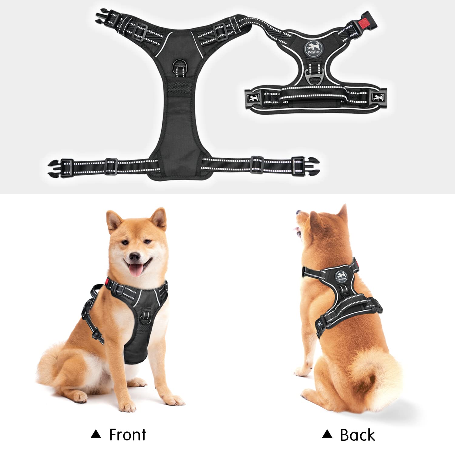PoyPet Comfortable handle adds secure control during training or walks