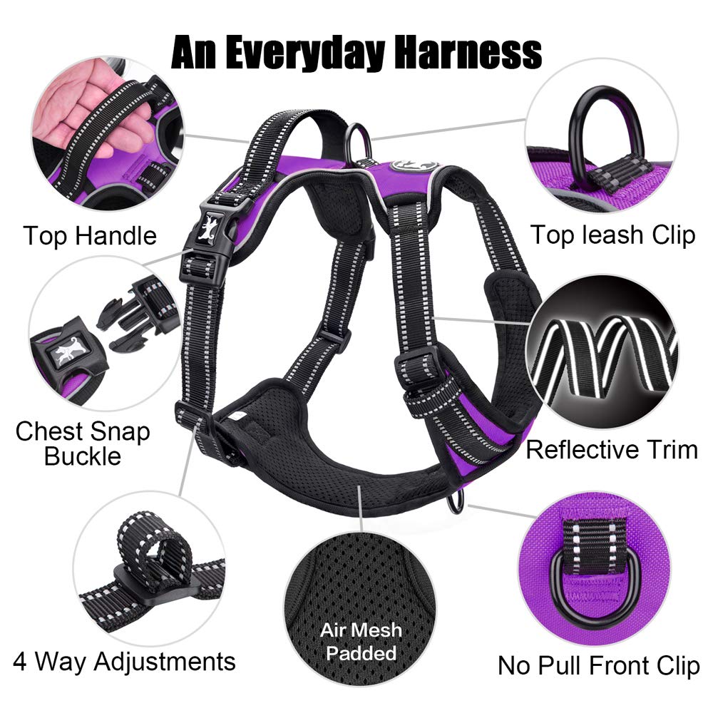 PoyPet No Pull harness adjustable-straps ensures a tailor-made fit.
