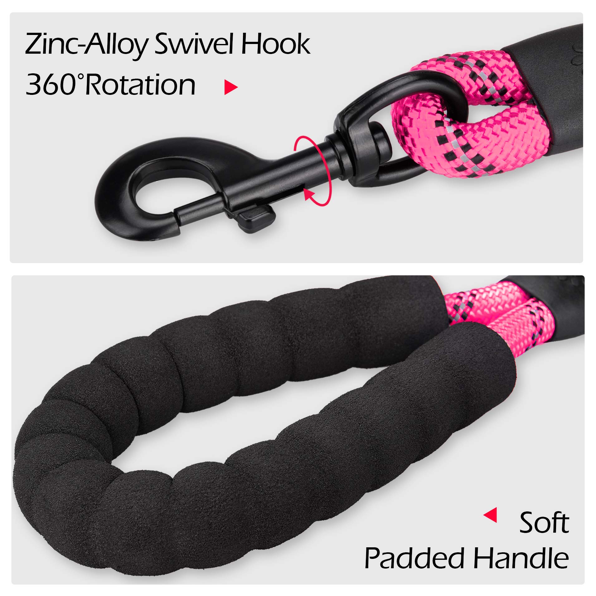 PoyPet pink padded-handle harness for comfortable and controlled handling.