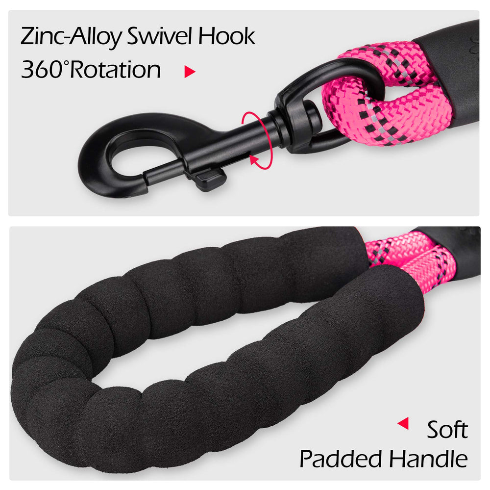 PoyPet pink padded-handle harness for comfortable and controlled handling.