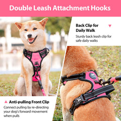 PoyPet No Pull Harness back clip for relaxed walking