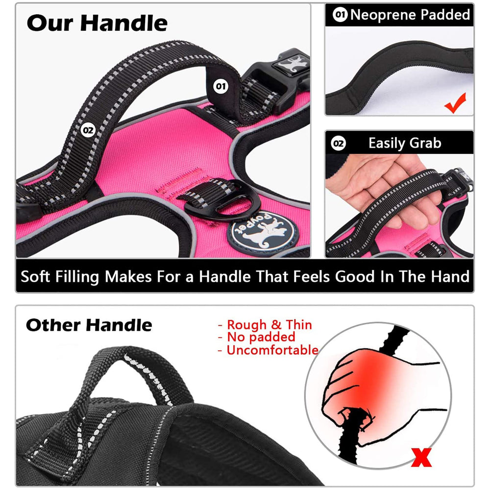 PoyPet breathable mesh padding keeps dog cool and comfy