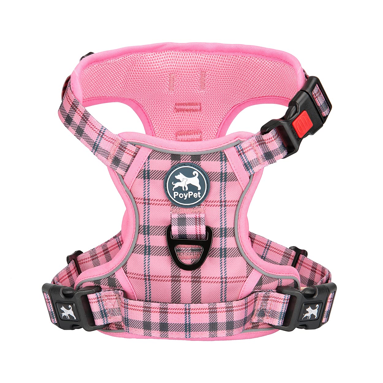 PoyPet No Pull Harness with front attachment for training and control