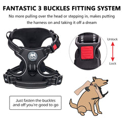 PoyPet harness close-up of adjustable belly straps for a secure fit.