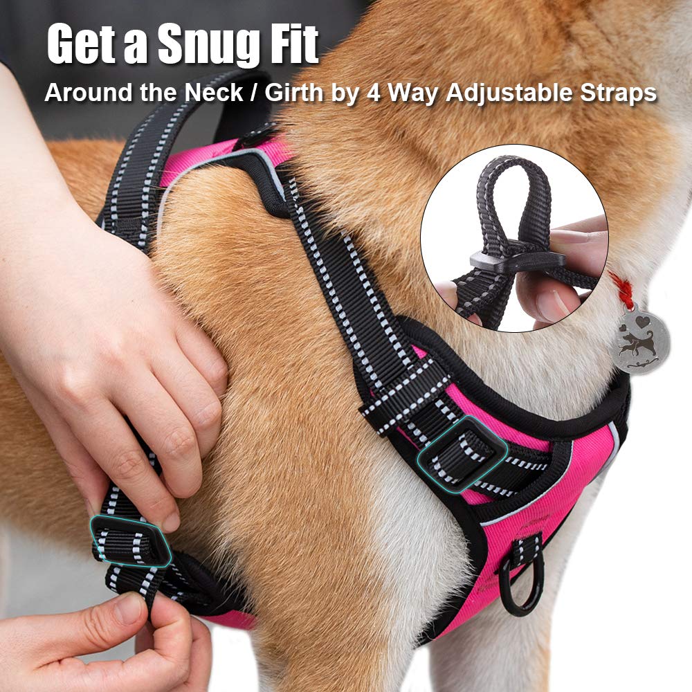 PoyPet No Pull harness with soft padded mesh for breathability