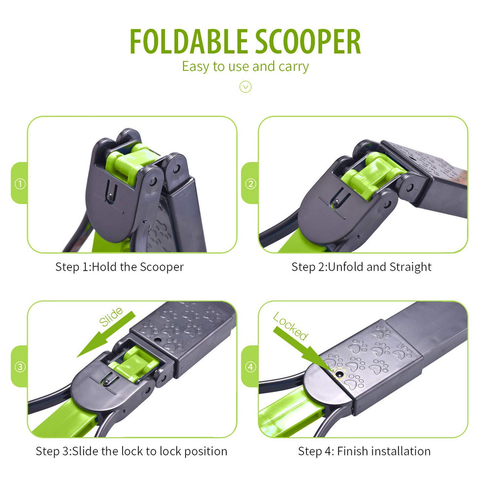PPOGOO non-stick surface is easy to rinse after waste pickups.
