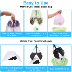 PPOGOO pooper scooper ergonomic handle reduces strain during use.