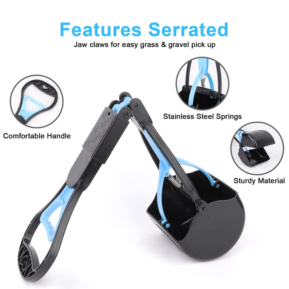 PPOGOO pooper scooper foldable design for compact storage after walks.