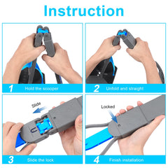 PPOGOO pooper scooper one-step operation for quick cleanup.