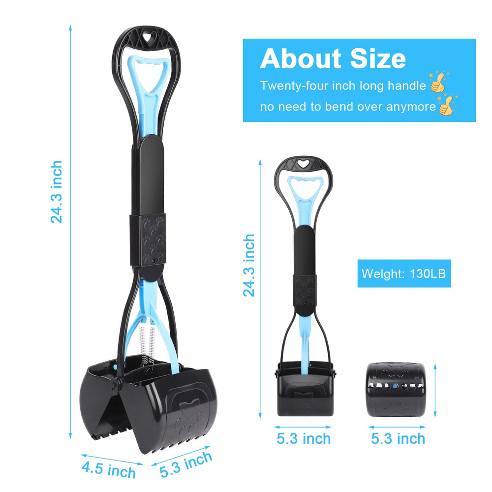 PPOGOO pooper scooper strong claws securely pick up waste.