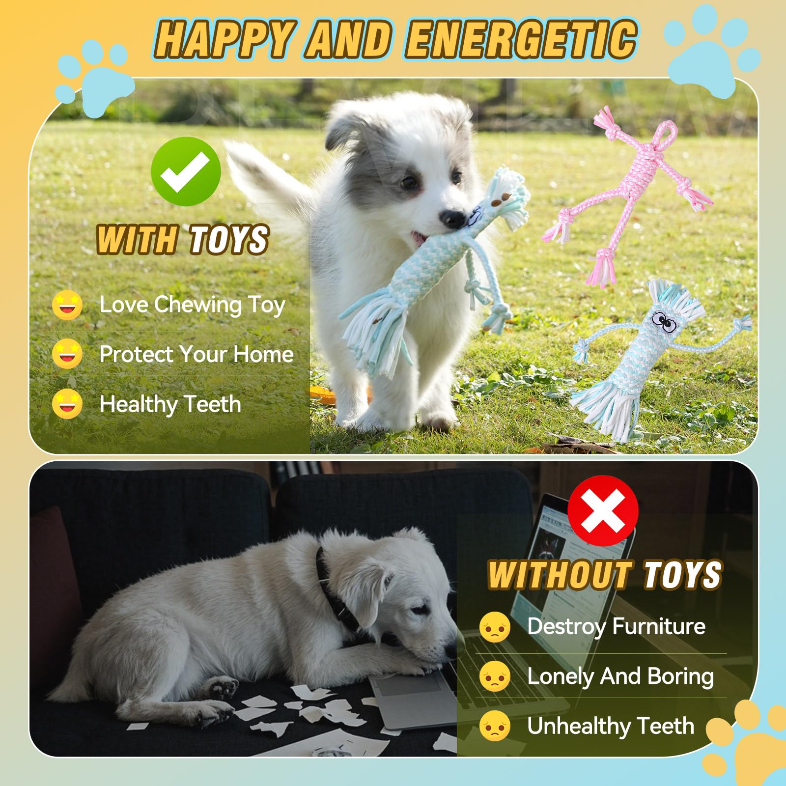 PPTAIO indoor-outdoor dog play gear for versatile entertainment.