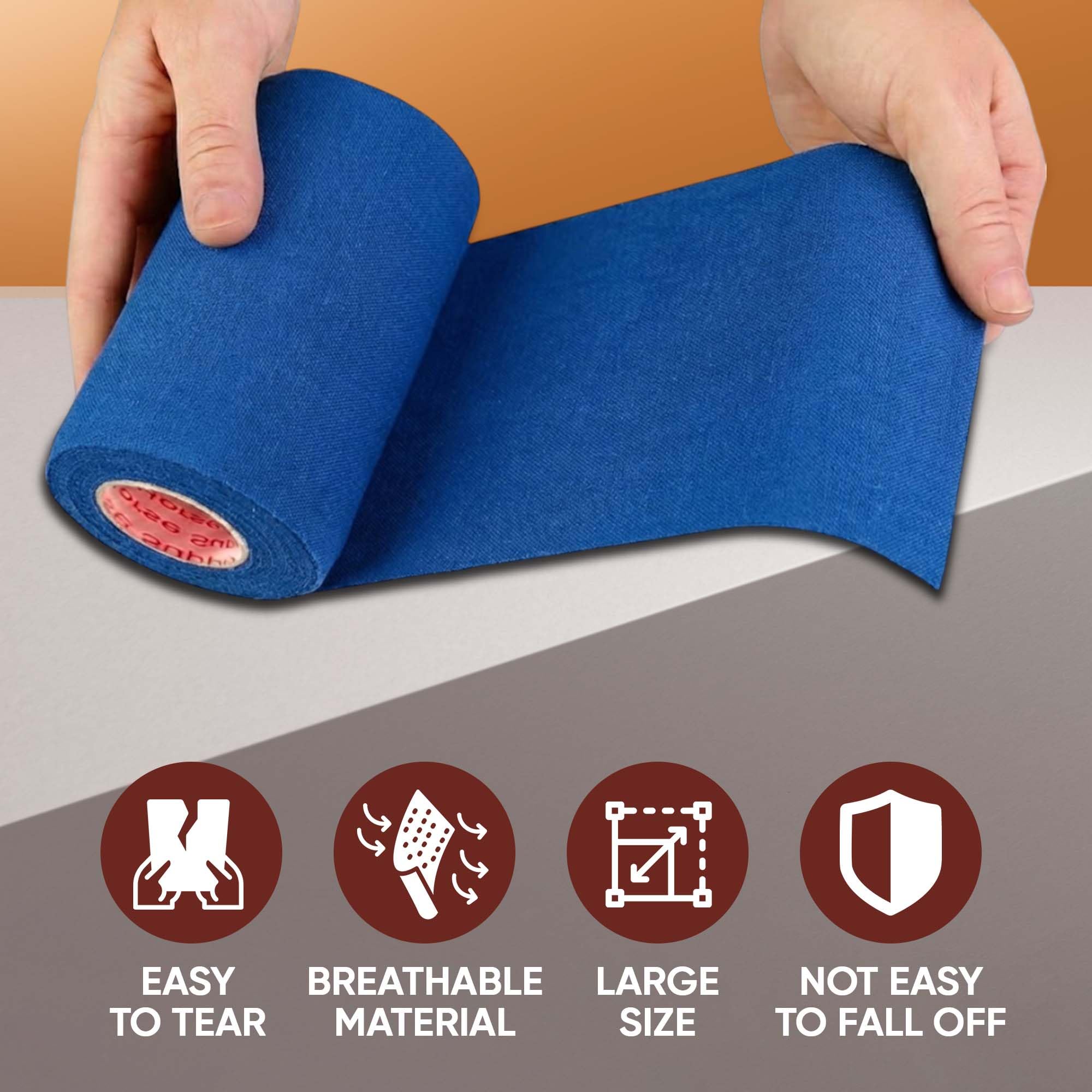 Prairie Horse Supply bandage wrap on dog paw demonstrating easy tear application.