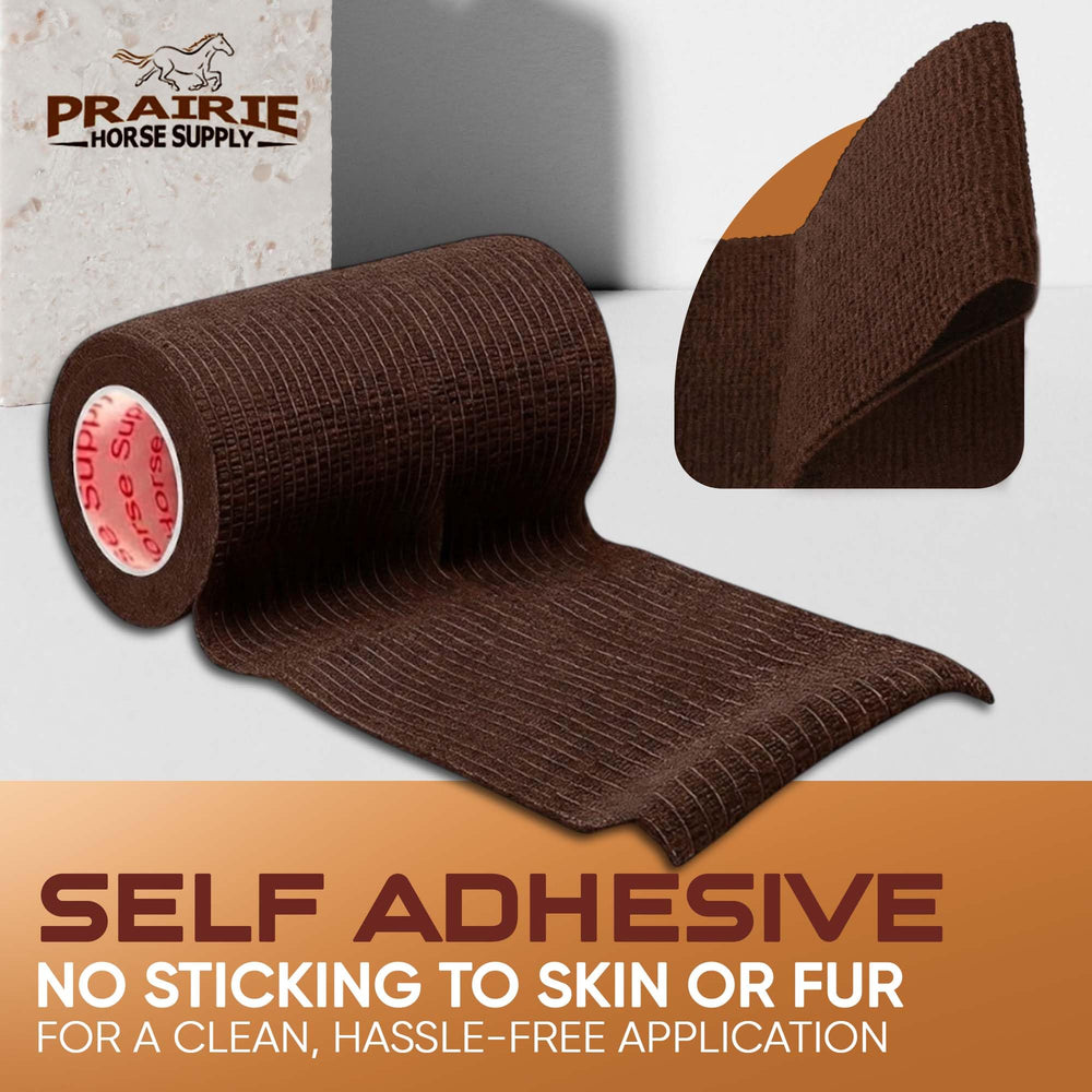 Prairie Horse Supply cohesive bandage wrap suitable for dogs, cats, and horses.