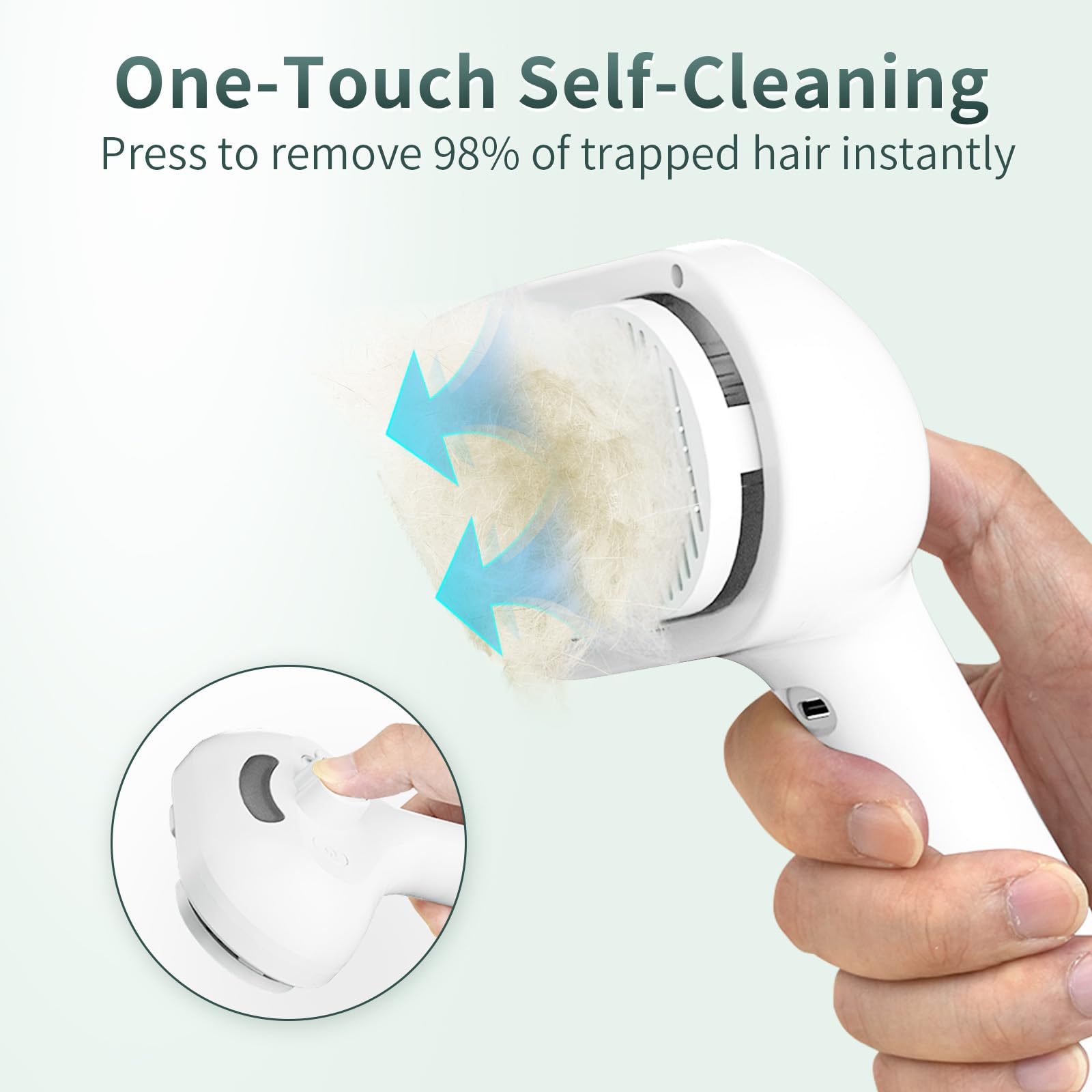 PrawPawtic Anti-Static Mist Spray reduces flying hairs during brushing.