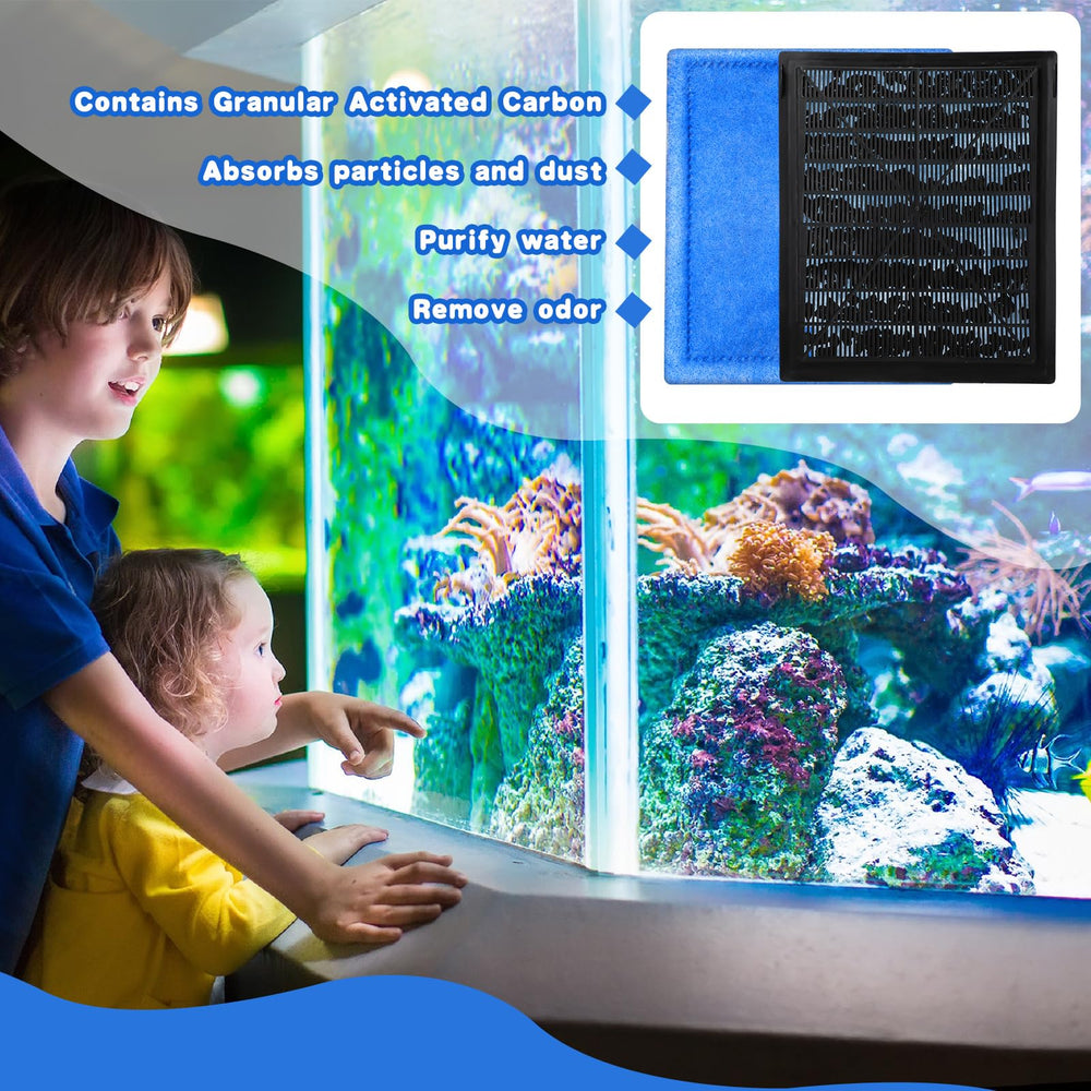 Preboun aquarium filter cartridge 24-piece contents ready for quick replacement.