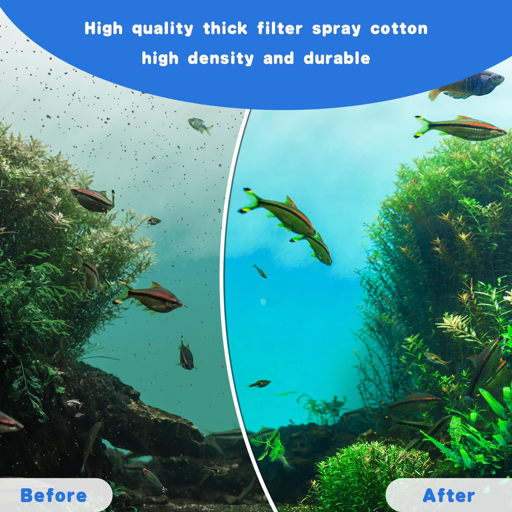 Preboun aquarium filter cartridge promotes clearer water and healthier tank conditions.