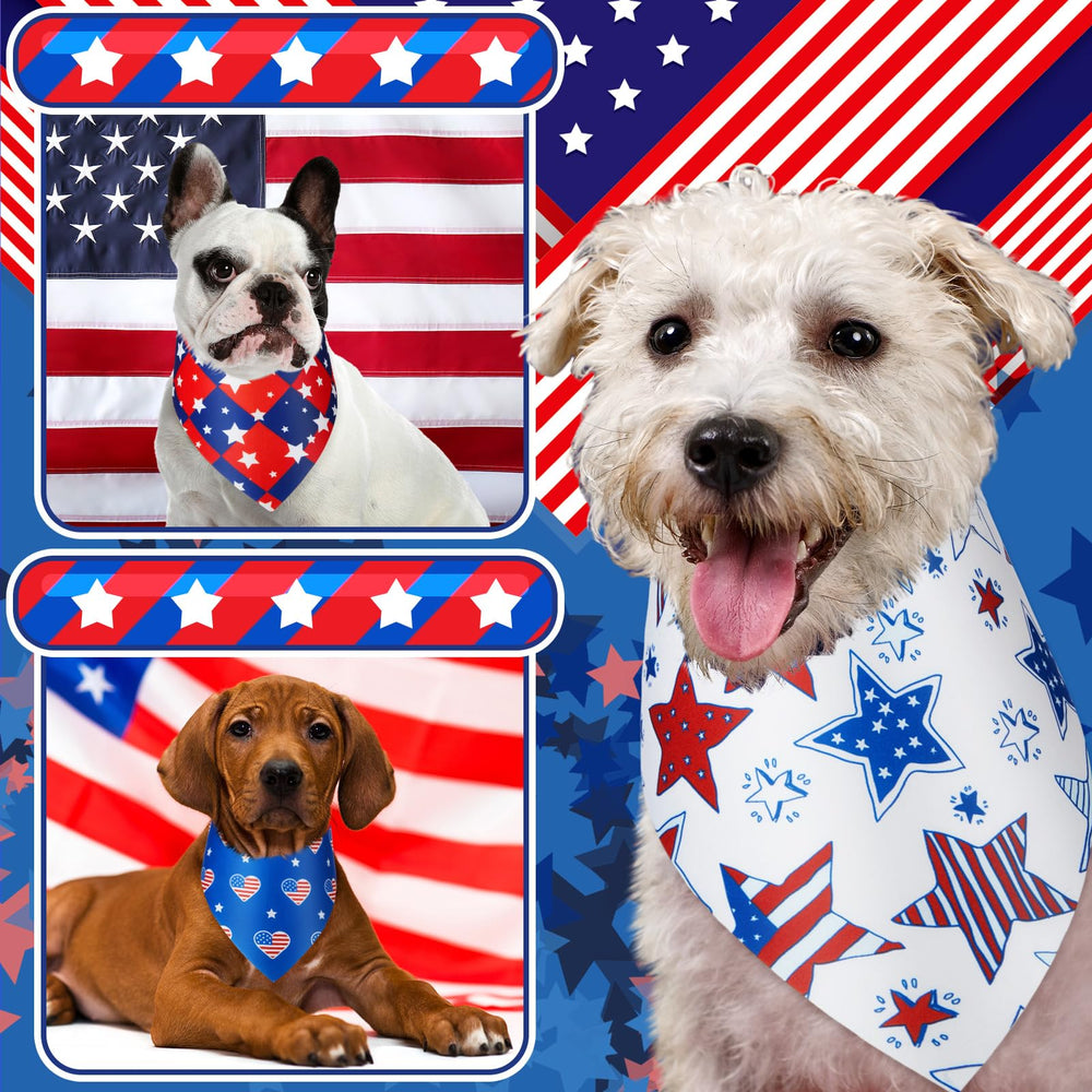 Preboun foldable and adjustable patriotic bandana styling