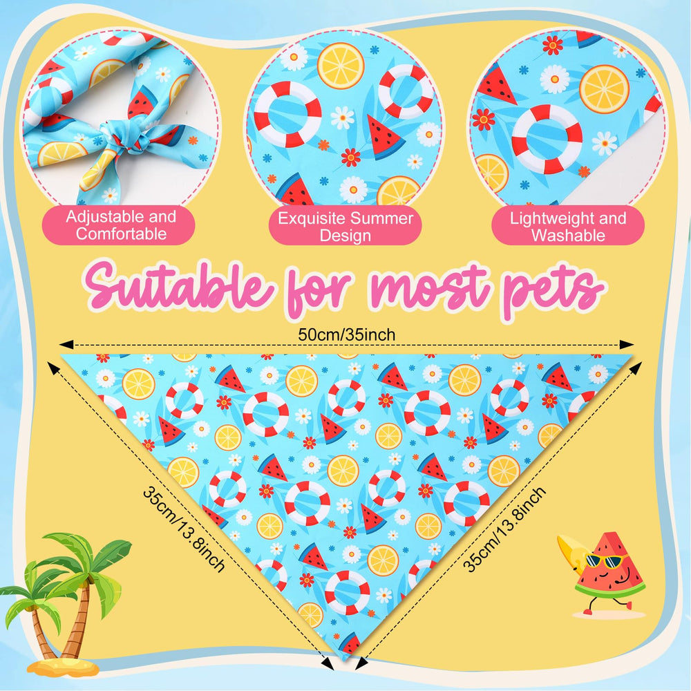 Preboun flamingo design dog bandana for vibrant summer looks