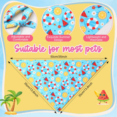 Preboun flamingo design dog bandana for vibrant summer looks
