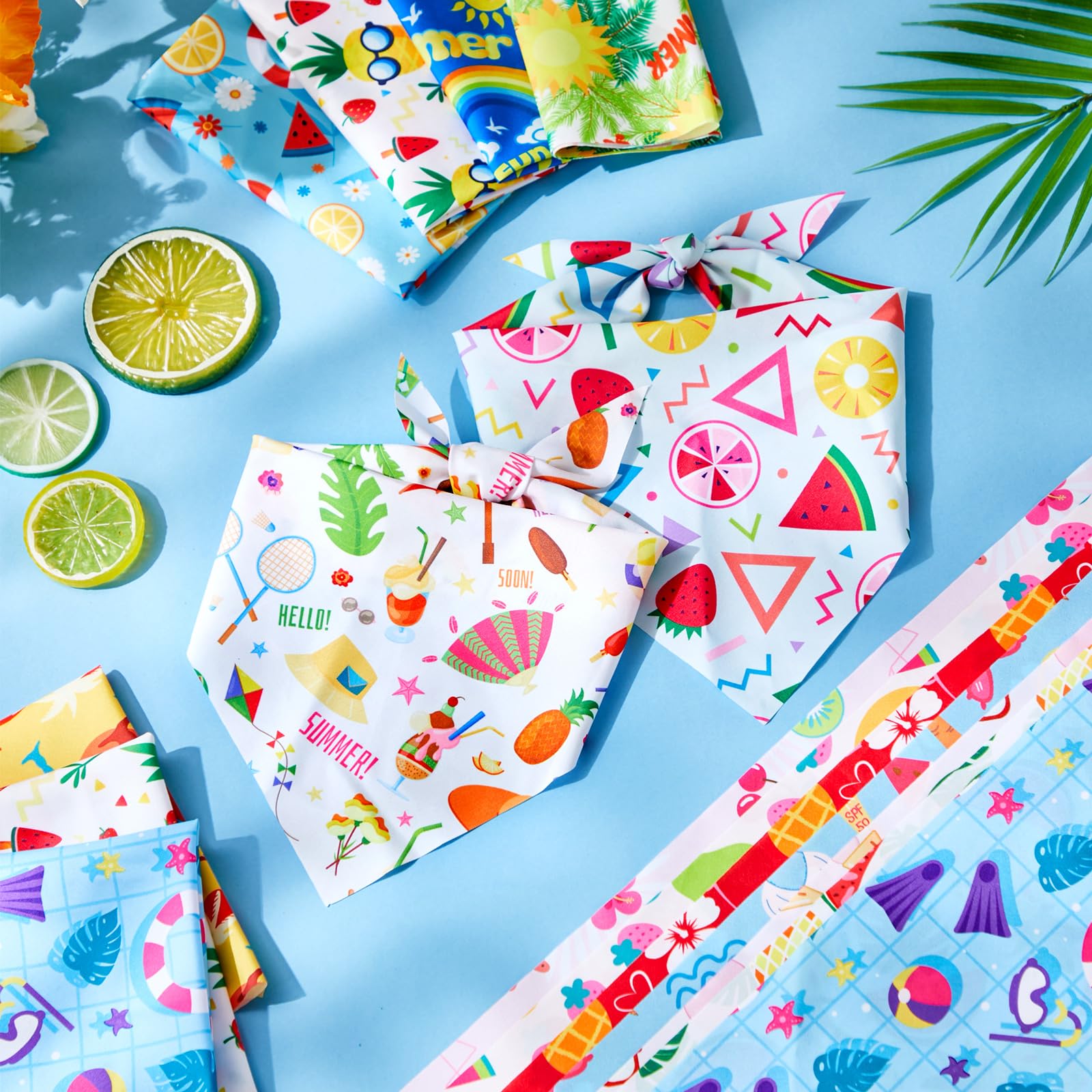 Preboun swimming rings design bandana, poolside ready for pets