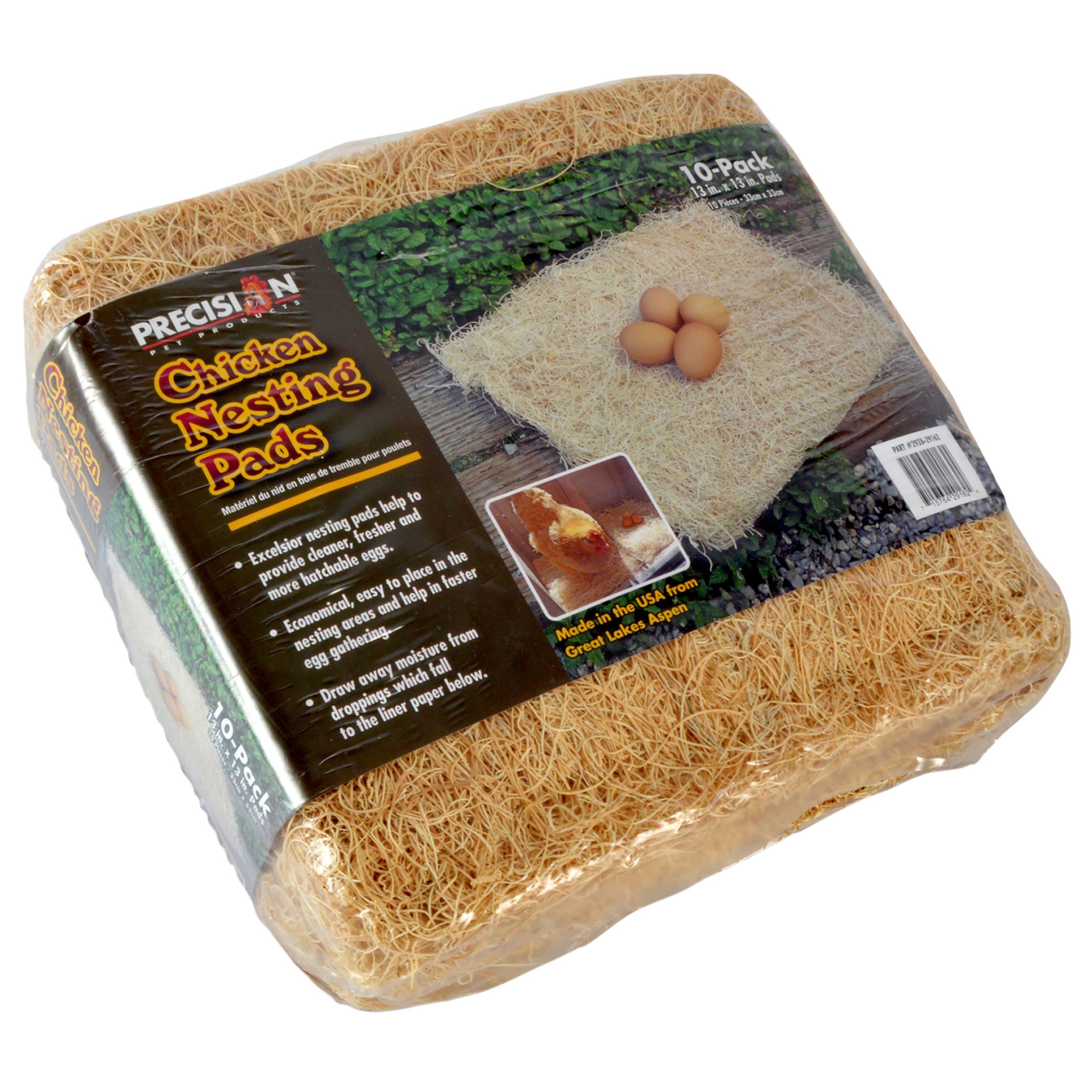 PRECISION PET excelsior pad absorbs moisture for sanitary nesting