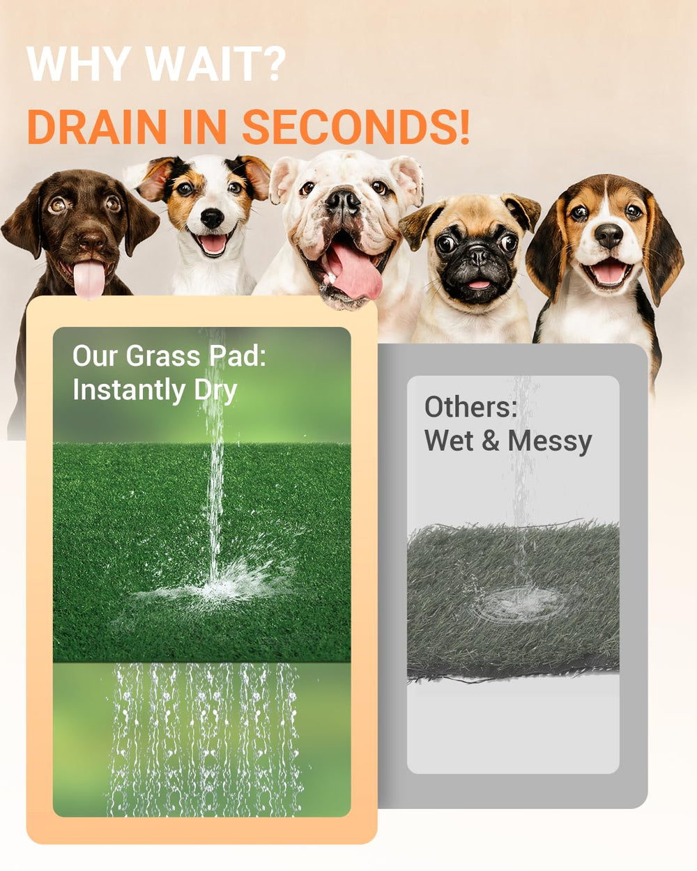 Premjin odor-control and drainage designed to stay fresh.