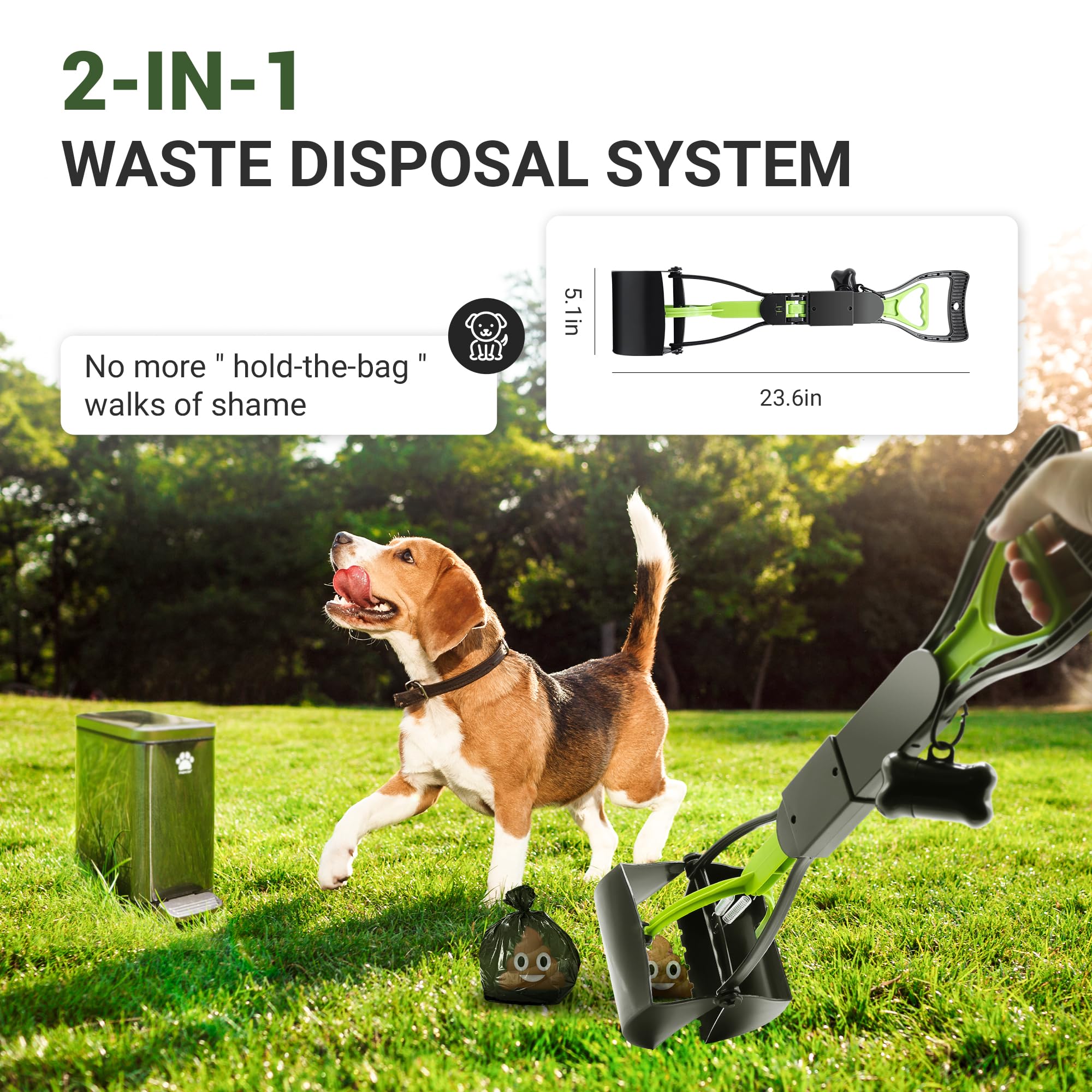 Wall-mounted bag dispenser for quick access to liners and bags.