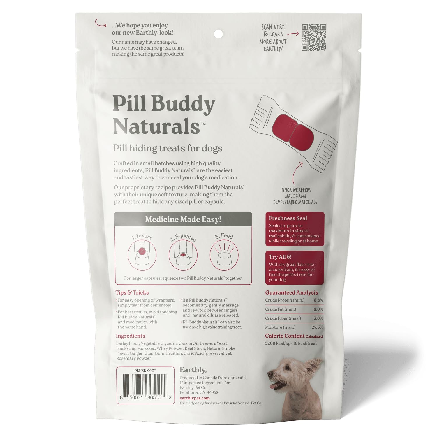 Presidio Pill Buddy Beef flavor helps satisfy picky eaters while masking medicine scent.