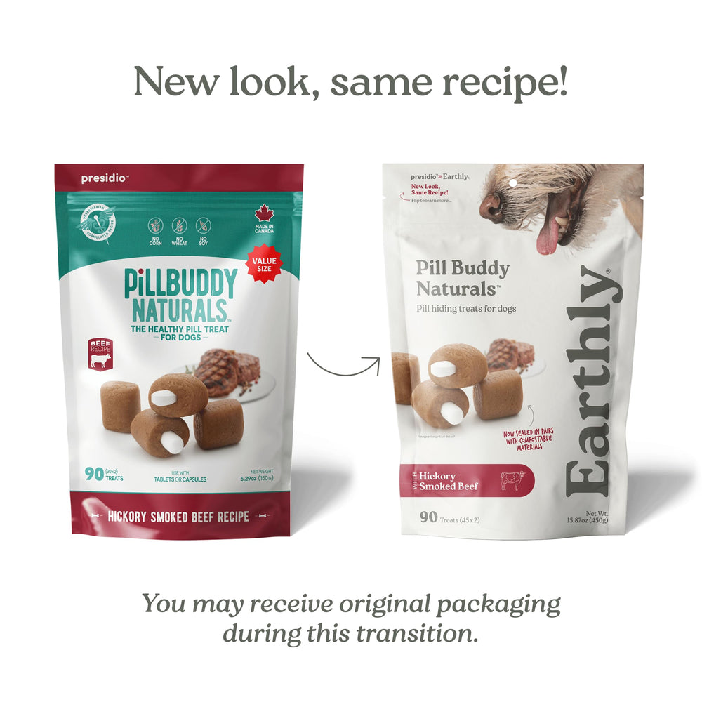 Presidio Pill Buddy Beef pill-pocket design helps hide tablets smoothly.