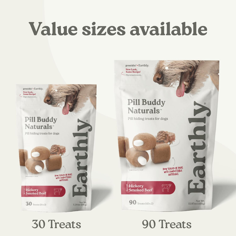 Presidio Earthly Pill Buddy Naturals are picky eater approved with rich flavors