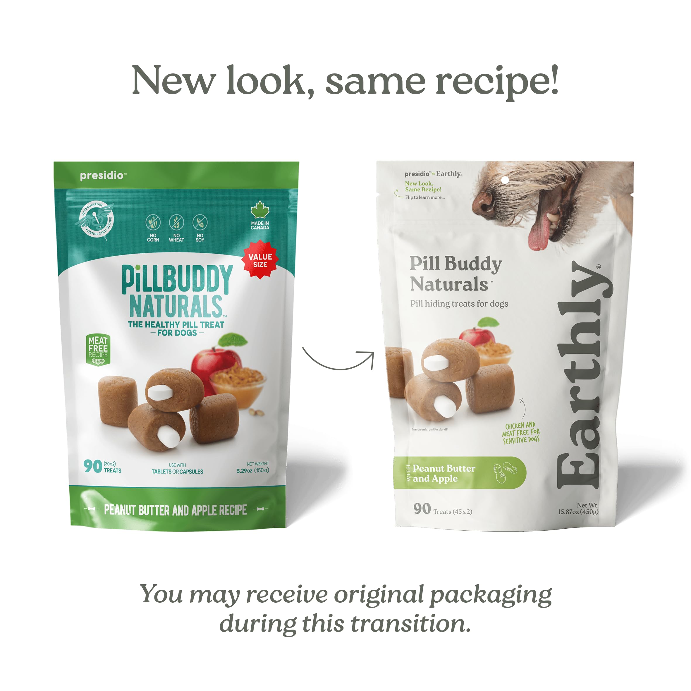 Presidio Pill Buddy Naturals soft texture helps conceal pills easily.