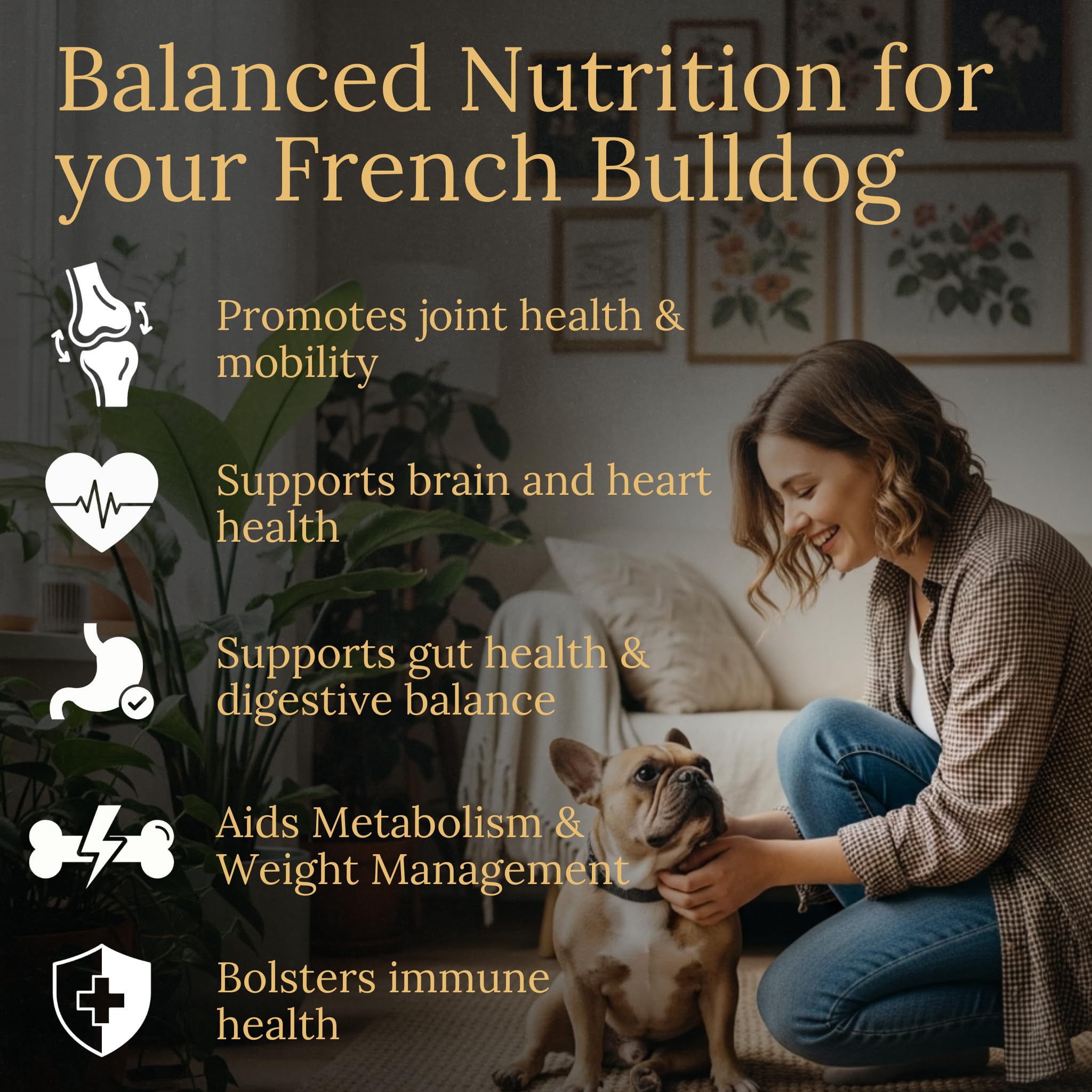 Prestige Breed Multivitamins label closeup showing joint support ingredients