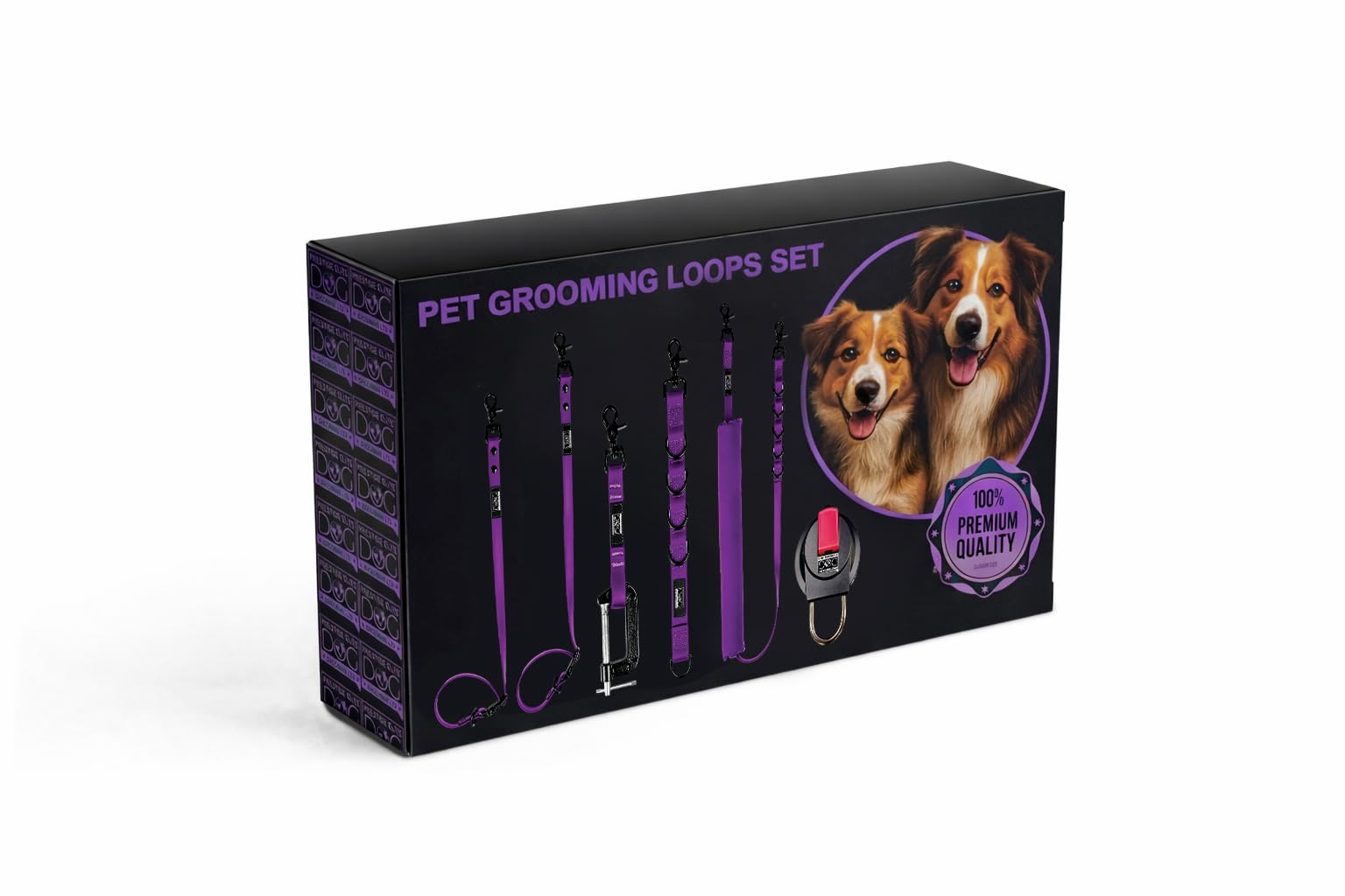 Prestige Elite extension strap blue extends reach for larger dogs