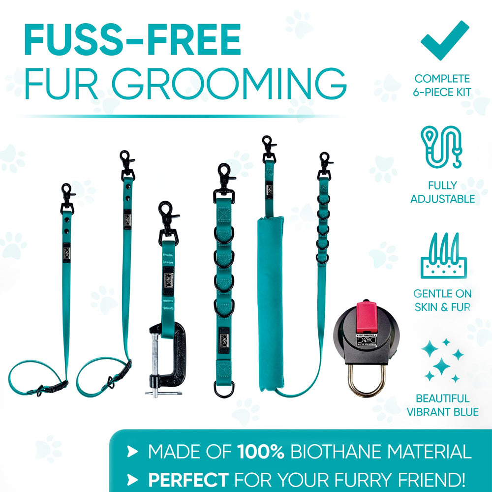 Prestige Elite suction cup holds tools securely during grooming