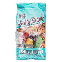 Pretty Bird Daily Select colorful pellets in a bowl support a varied diet.