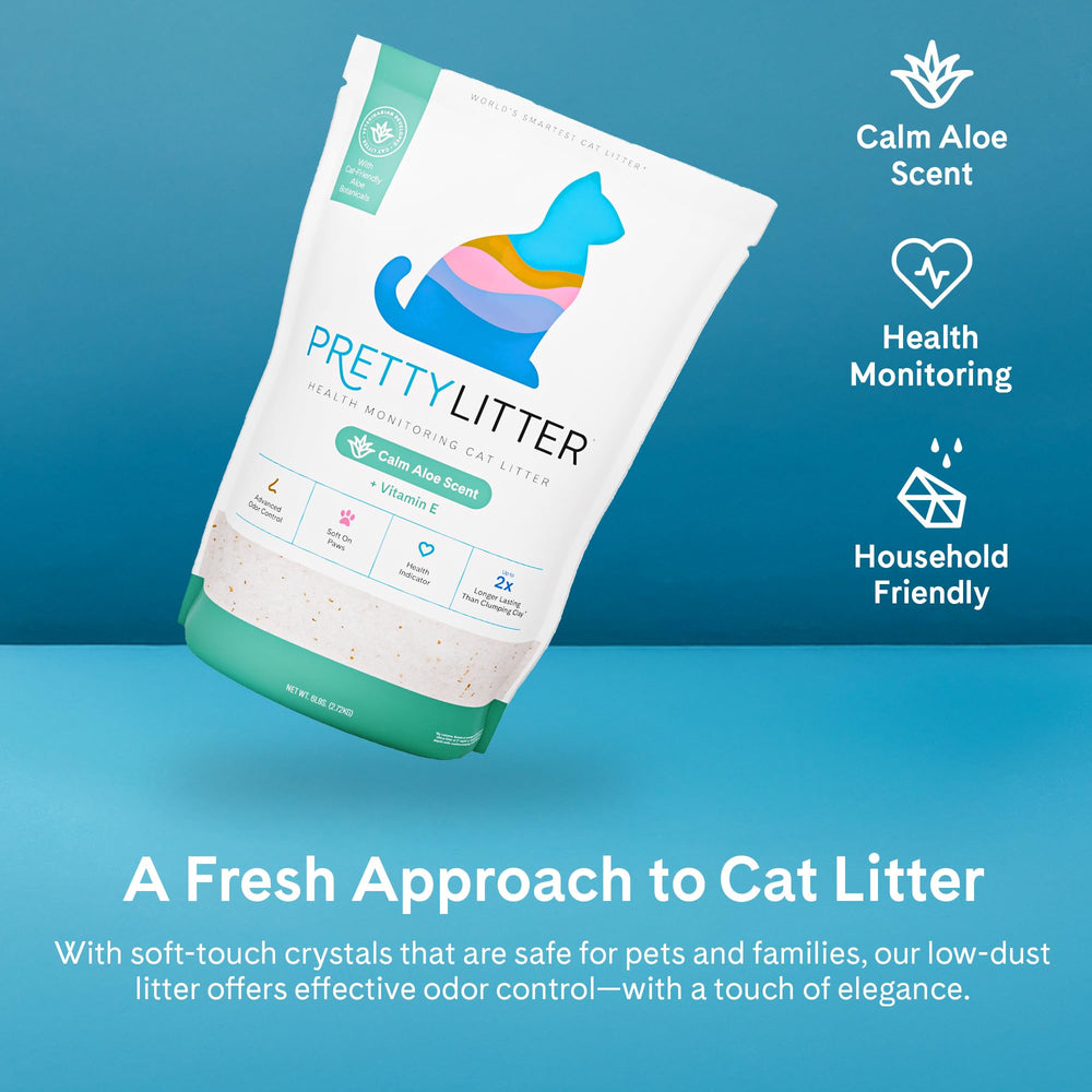 PrettyLitter advanced odor control keeps the litter area fresh