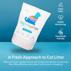 PrettyLitter provides advanced odor control by trapping moisture inside crystals.