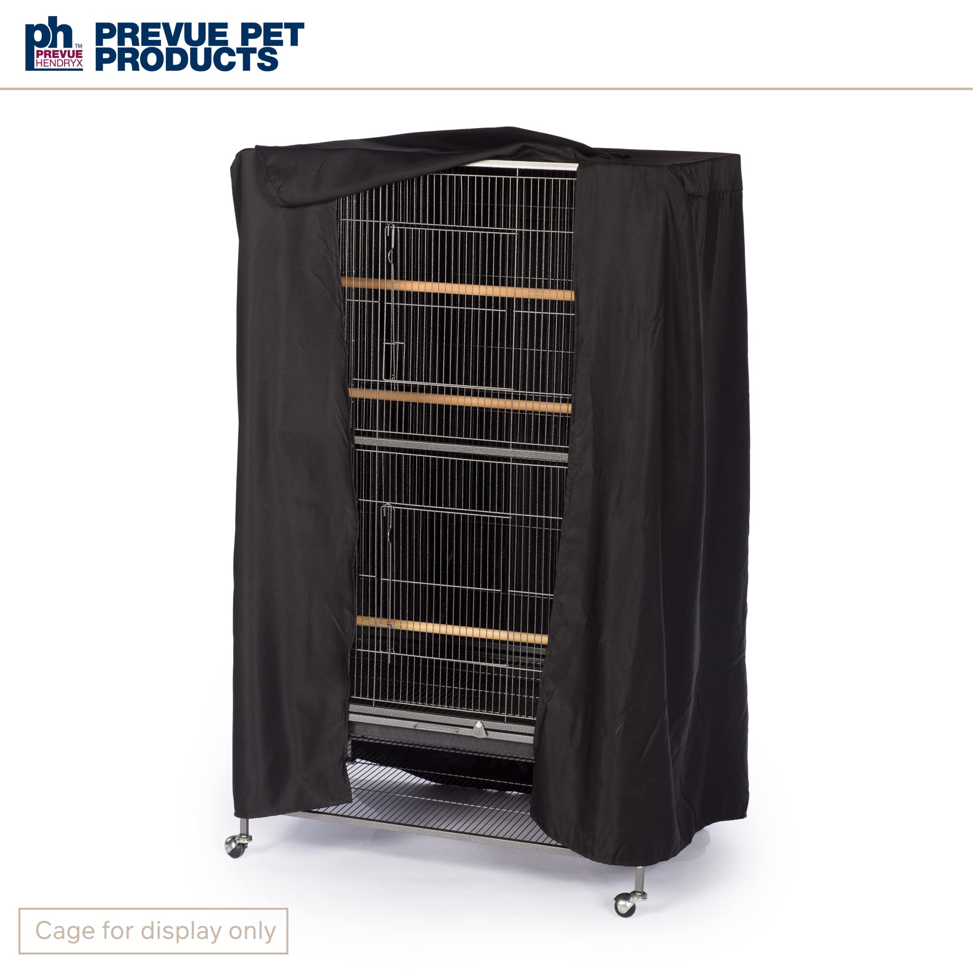 Prevue Dark Nighttime Drape creates a cozy night environment for birds