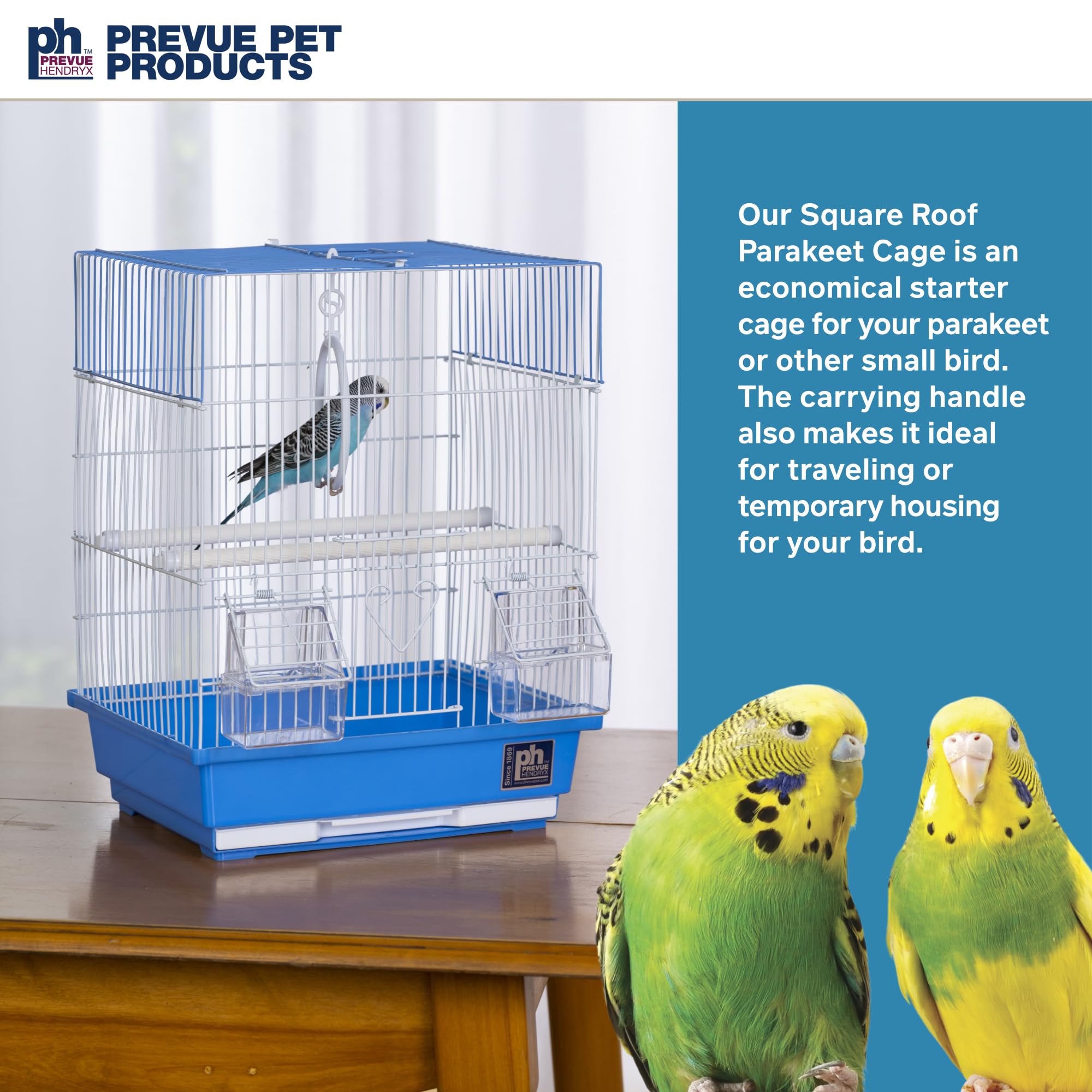 PH Prevue Hendryx blue base supports stability and easy cleaning