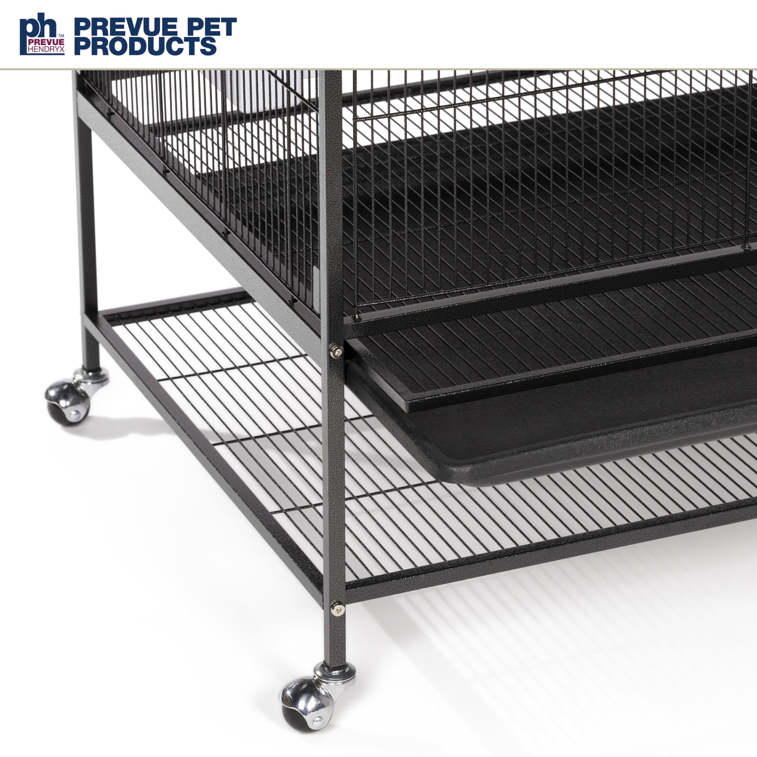 Prevue flight cage bottom shelf storage for accessories