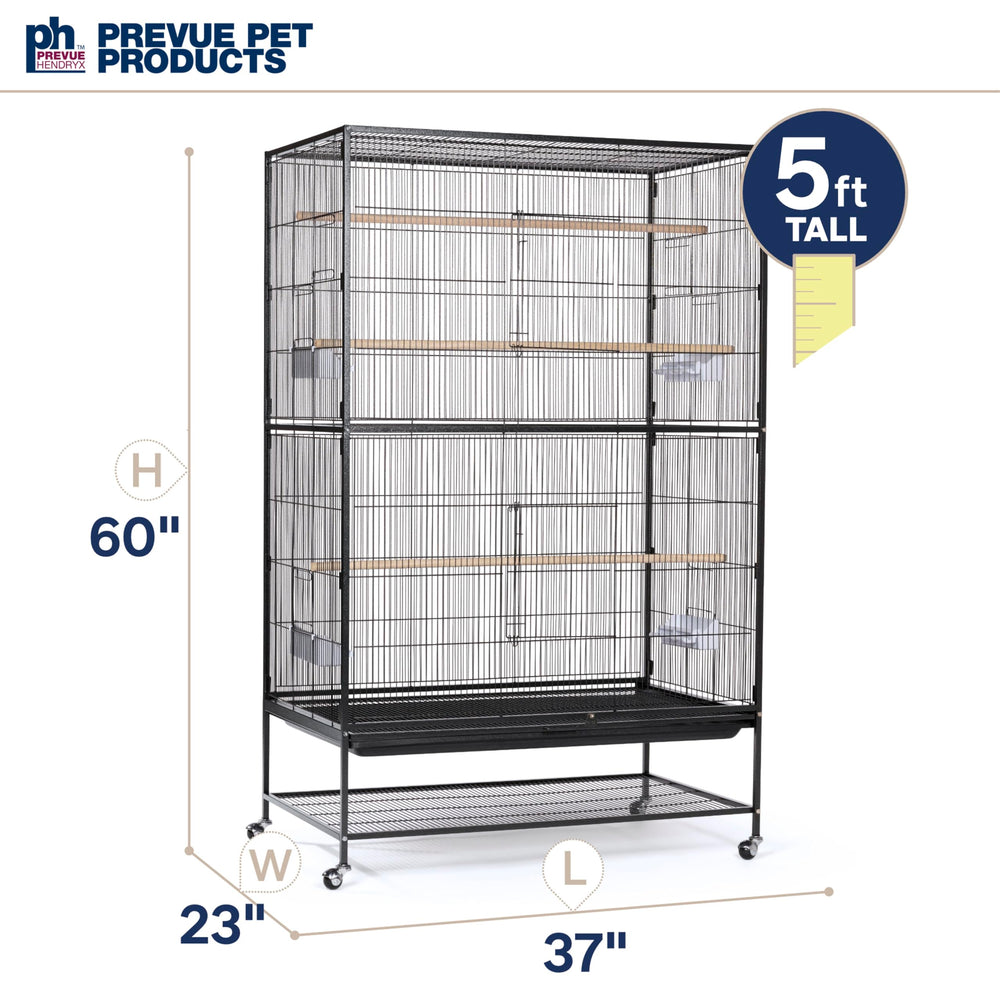 Prevue Pet Products spacious cage with 37x23x60 inch footprint