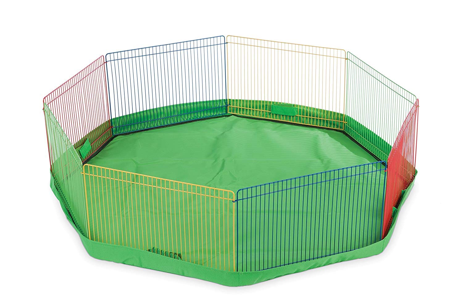 Prevue Hendryx playpen interior area showing roomy, secure play space.