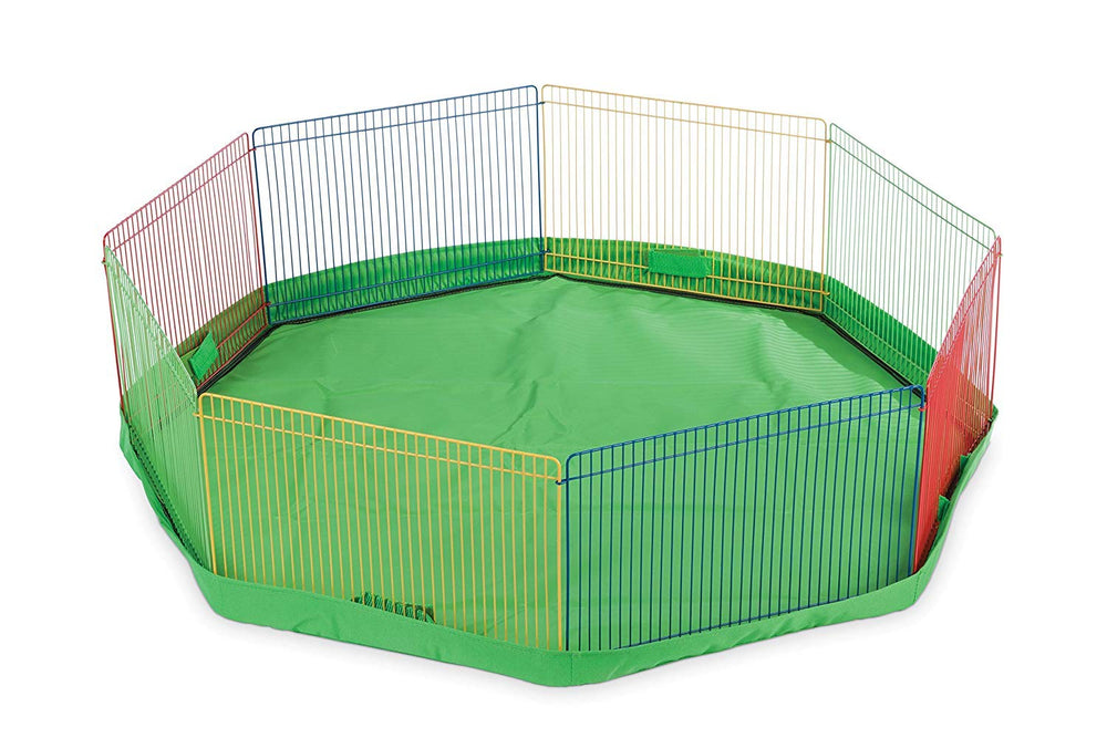 Prevue Hendryx playpen interior area showing roomy, secure play space.