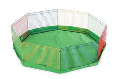 Prevue Hendryx playpen interior area showing roomy, secure play space.